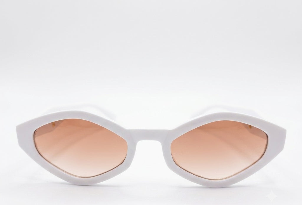 Amberly Sunglares ^ Color 02 (White/Double Tea)