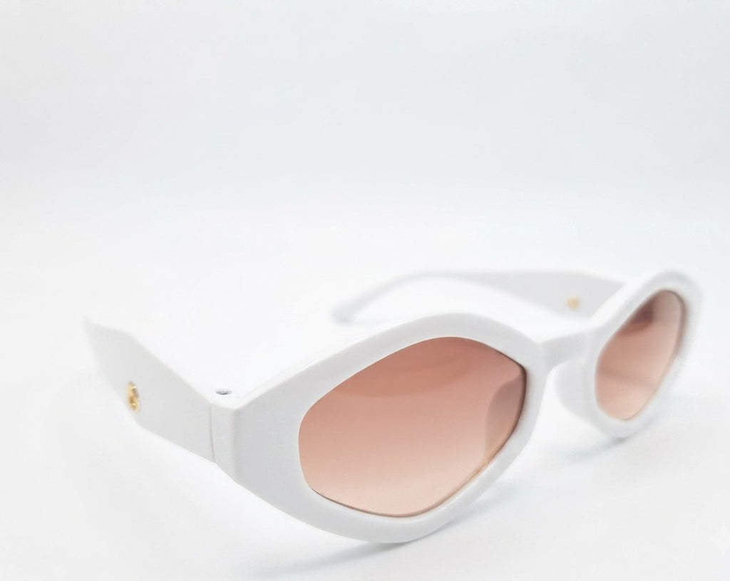 Amberly Sunglares ^ Color 02 (White/Double Tea)